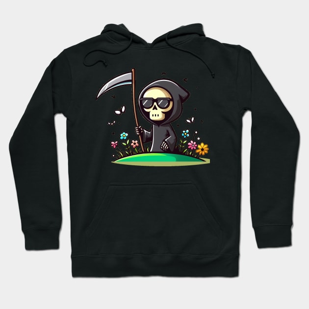 Death sticker skeleton Hoodie by svu